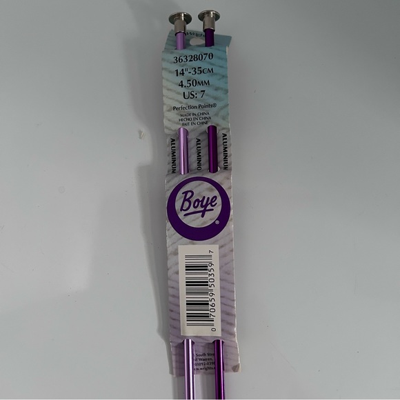 Wrights Boye 14-Inch Aluminum Single Point Knitting Needles, Size 7, 4.5 mm - Picture 3 of 3